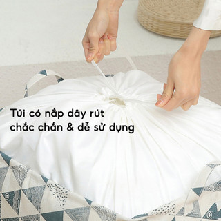 Túi đựng quần áo chăn màn 100L chống nước chống bụi chất liệu bền đẹp gấp gọn tiện lợi