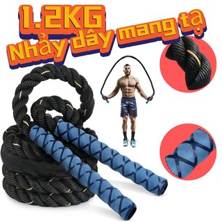Dây Nhảy Boxing Gym Tập Thể Lực Nặng 1.2kg Dài 3m – Dây Nhảy Tập Võ Thuật, Thể Lực Bền Bỉ