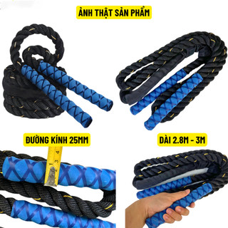 Dây Nhảy Boxing Gym Tập Thể Lực Nặng 1.2kg Dài 3m – Dây Nhảy Tập Võ Thuật, Thể Lực Bền Bỉ