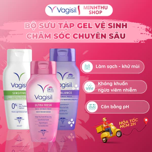 Bộ Sưu Tập Dung Dịch Vệ Sinh Phụ Nữ Vagisil, Gel Vệ Sinh Chăm Sóc Chuyên Sâu, Ngăn Mùi 24h