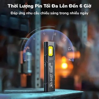 Đèn LED COB Mini Siêu Sáng Sạc USB | Đèn Pin Kẹp Nón Nam Châm Đi Phượt Camping Sửa Chữa Đa Năng