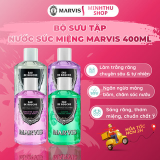 (Hỏa tốc) Nước Súc Miệng Marvis 400ml Bổ Sung Men Vi Sinh, Ngăn Ngừa Hôi Miệng