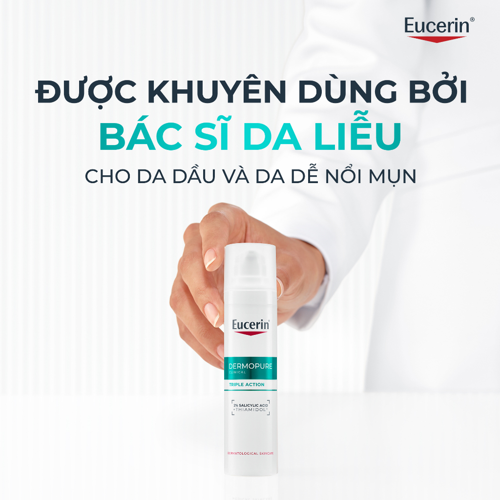 Serum Eucerin Dermopure Clinical Triple Action Giảm Thâm Mụn & Sáng Da 40ml