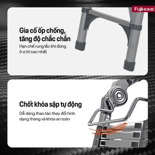 Thang rút gọn chữ A Fujihome STLA42 Thiết kế thông minh – Linh hoạt sử dụng – Độ bền cao