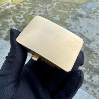 Mặt khoá thắt lưng nam không kèm dây kiểu khoá gạt tự động dùng cho dây có răng cưa 3,5cm
