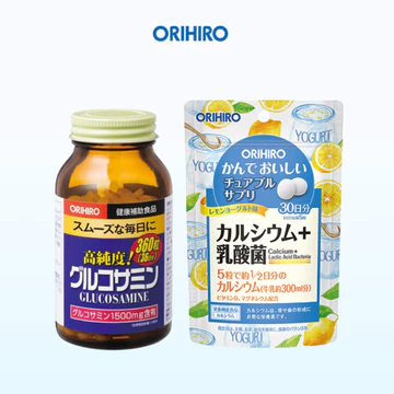 Combo Glucosamine và Canxi hỗ trợ xương khớp hiệu quả (Glucosamine 360 Viên + Canxi túi)