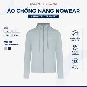 Áo Khoác Chống Nắng Nam NOWEAR Premium Mát Lạnh, Chống UV UPF 50+, Co Giãn Thoáng Khí, Form Gọn Đẹp