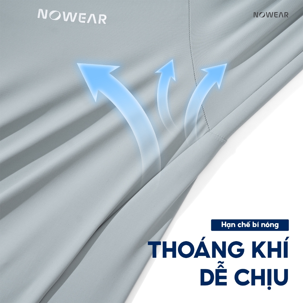 Áo Khoác Chống Nắng Nam NOWEAR Premium Mát Lạnh, Chống UV UPF 50+, Co Giãn Thoáng Khí, Form Gọn Đẹp
