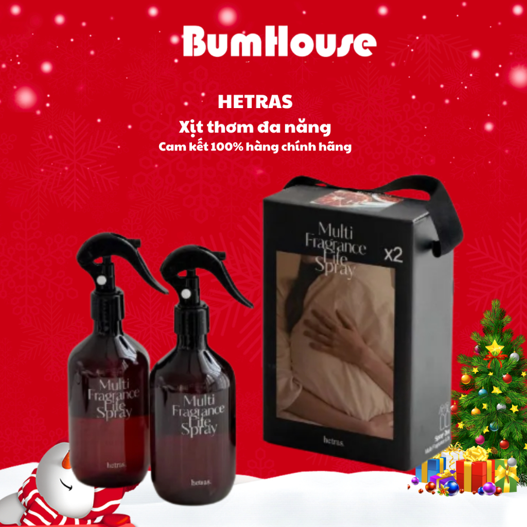 Xịt Thơm, Khử Mùi Đa Năng Hương Nước Hoa HETRAS Multi Fragrance Life Spray 300ml