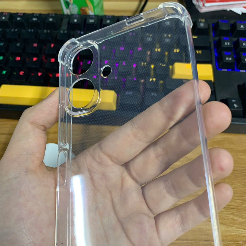 Ốp lưng Tecno Spark Go 2 silicon trong suốt dẻo Vỏ bao điện thoại bảo vệ camera viền vuông bibi