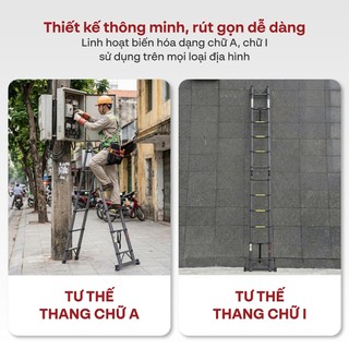 Thang Rút Gọn Đa Năng Fujihome STLA50 Giải pháp thang đa năng chắc chắn cho gia đình