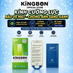 Kính Cường Lực iPhone Chống Ánh Sáng Xanh - Chống Mỏi Mắt CHính Hãng Gor x KiNGBON MA-85