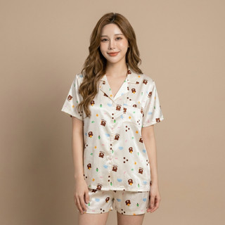 ✨ Bộ pijama nữ chất lụa cước ánh kim cao cấp với bề mặt óng nhẹ sang trọng, mềm mại và thoáng mát [ XOP MOI]