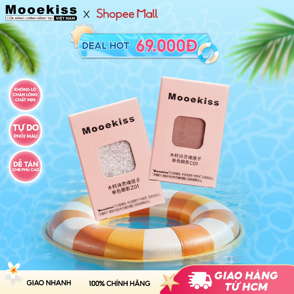 [DEAL] Bảng phấn mắt đơn Mooekiss bao gồm các màu highlight, contour, matte và shimmer cho trang điểm nhẹ hàng ngày