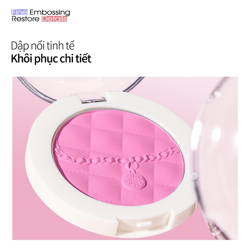[DEAL] Phấn má hồng Mooekiss phấn má hồng Chất matte tôn màu sáng Bột mịn F101 4.3g