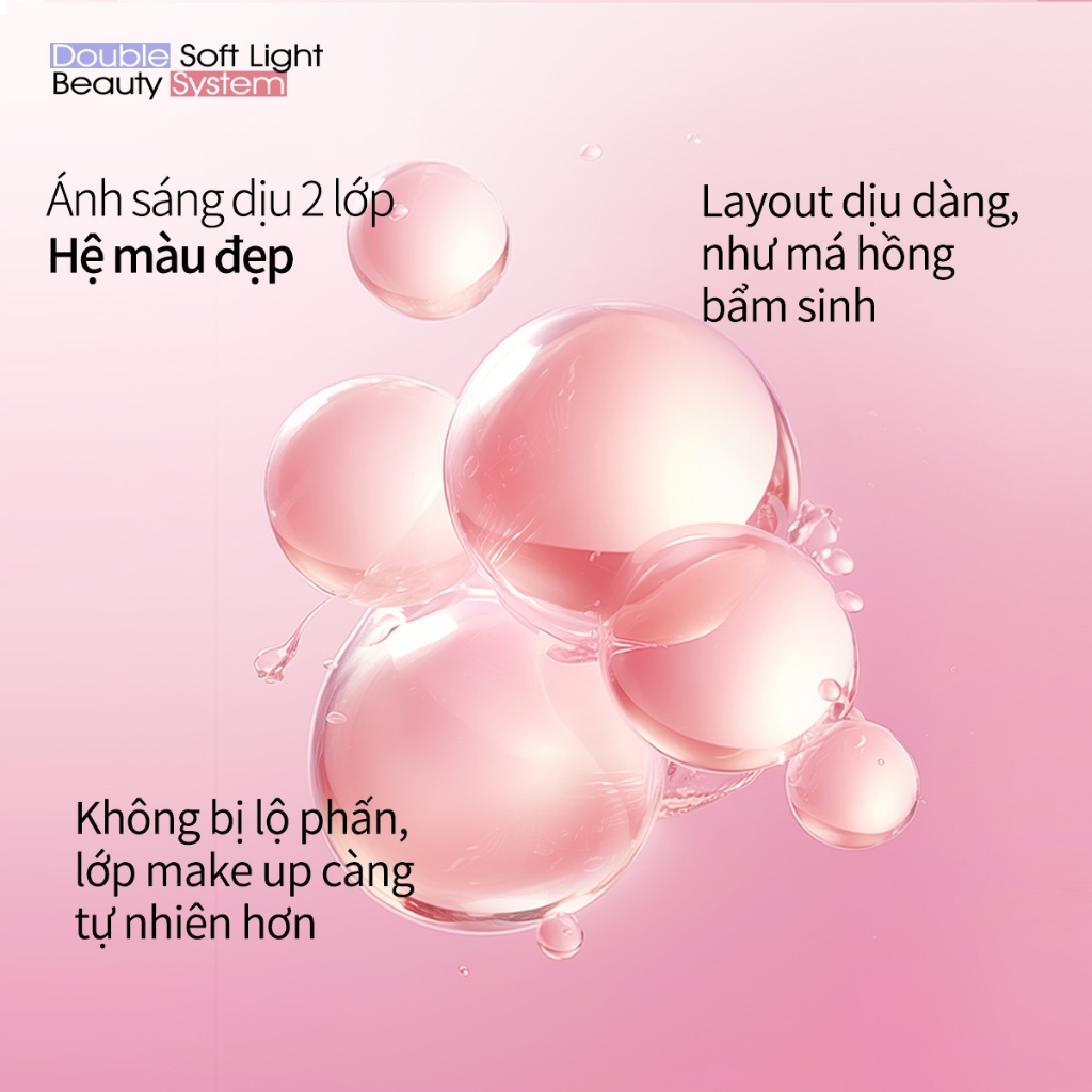 [DEAL] Phấn má hồng Mooekiss phấn má hồng Chất matte tôn màu sáng Bột mịn F101 4.3g