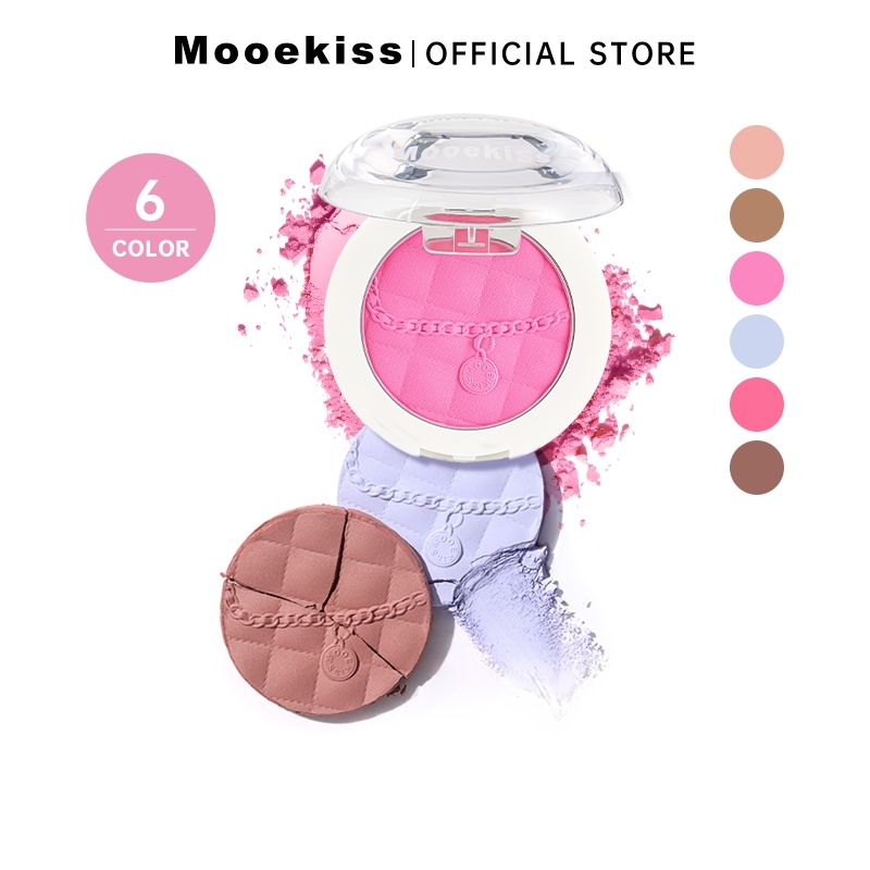 [DEAL] Phấn má hồng Mooekiss phấn má hồng Chất matte tôn màu sáng Bột mịn F101 4.3g