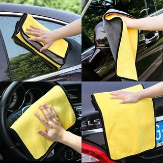 Khăn lau xe ô tô đa năng 30x60cm chất liệu mềm thấm hút tốt dùng vệ sinh xe bền đẹp