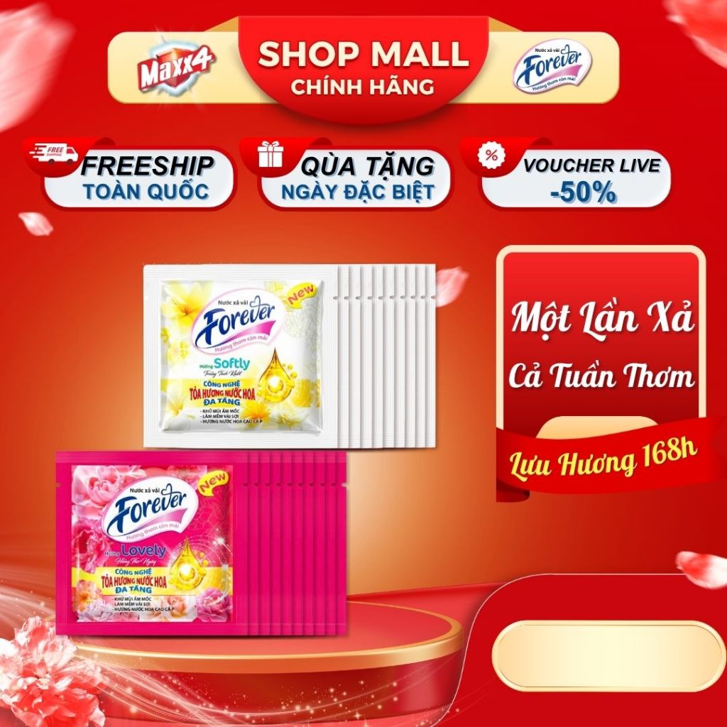 Combo 20 gói xả vải Forever 20gr