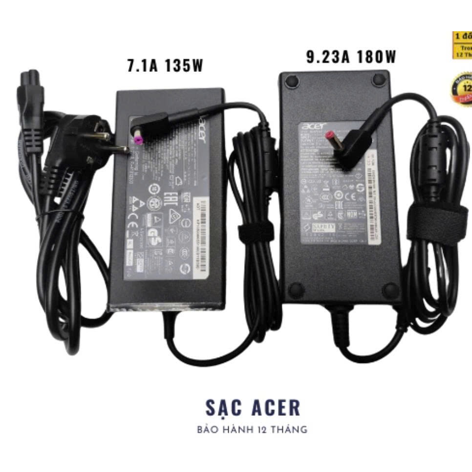 [Sạc Zin] Sac Laptop Acer 19V 7.1A 135W , 180W , 230W Chân Cắm 5.5x1.7mm