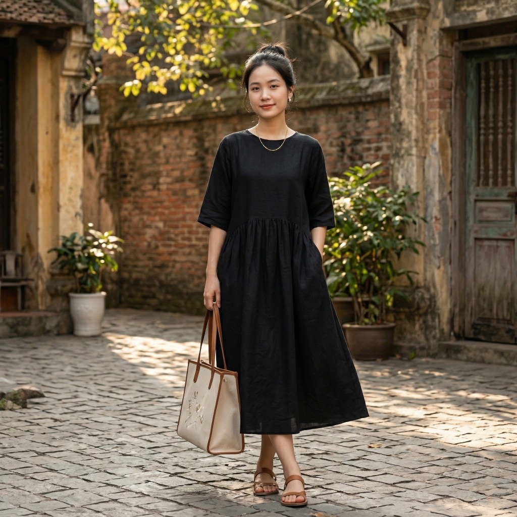 VẢI ĐŨI MÀU ĐEN - MỀM, MÁT, THẤM HÚT, KHÔNG GIÃN - MAY SƠ MI, VÁY, BỘ ĐỒ...