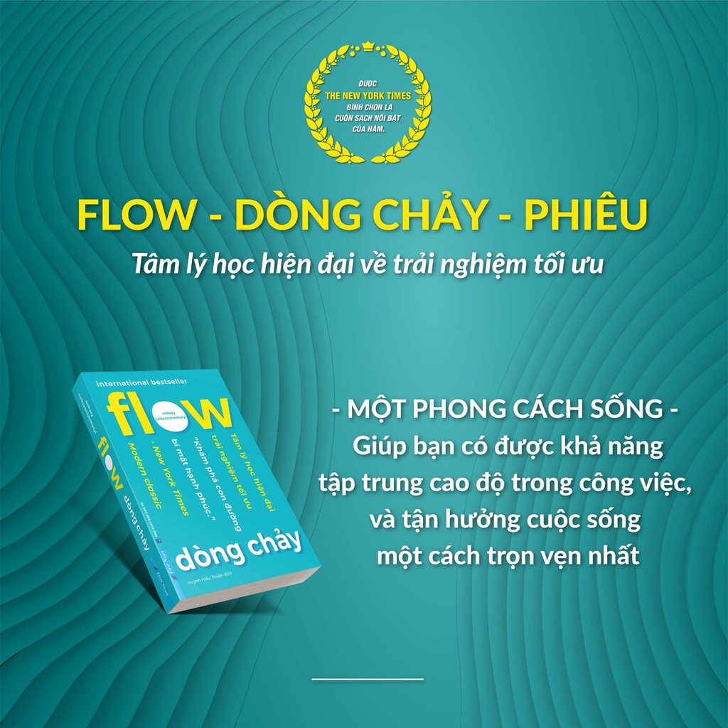 Sách - Combo Vân tay trên mặt nước + Flow - Dòng chảy