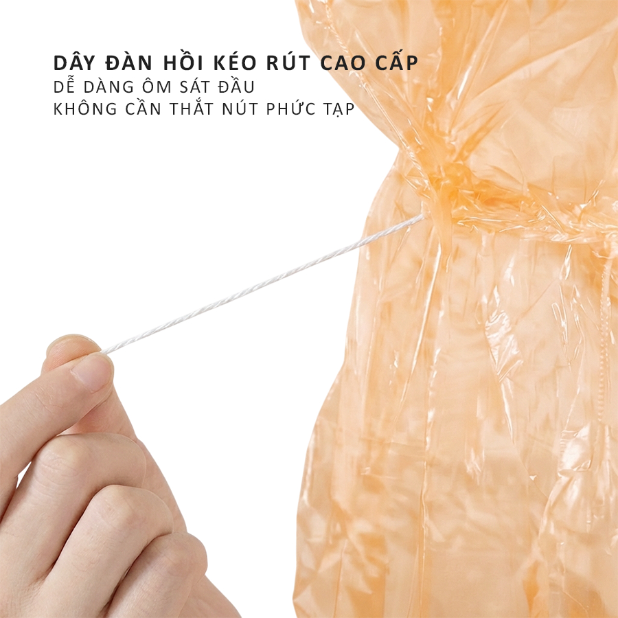 Combo áo mưa trong suốt, áo mưa bỏ túi Nason nhỏ gọn, dễ dàng mang theo, mỏng nhẹ, chống thấm nước