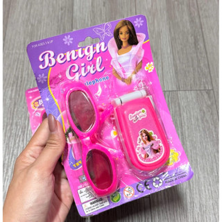 ĐỒ CHƠI ĐIỆN THOẠI BENIGN GIRL KÈM MẮT KÍNH THỜI TRANG CHO BÉ GÁI