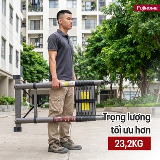 Thang rút gọn chữ A Fujihome STLA66 - Chiều cao vượt trội, Chống ăn mòn, Chịu lực tốt
