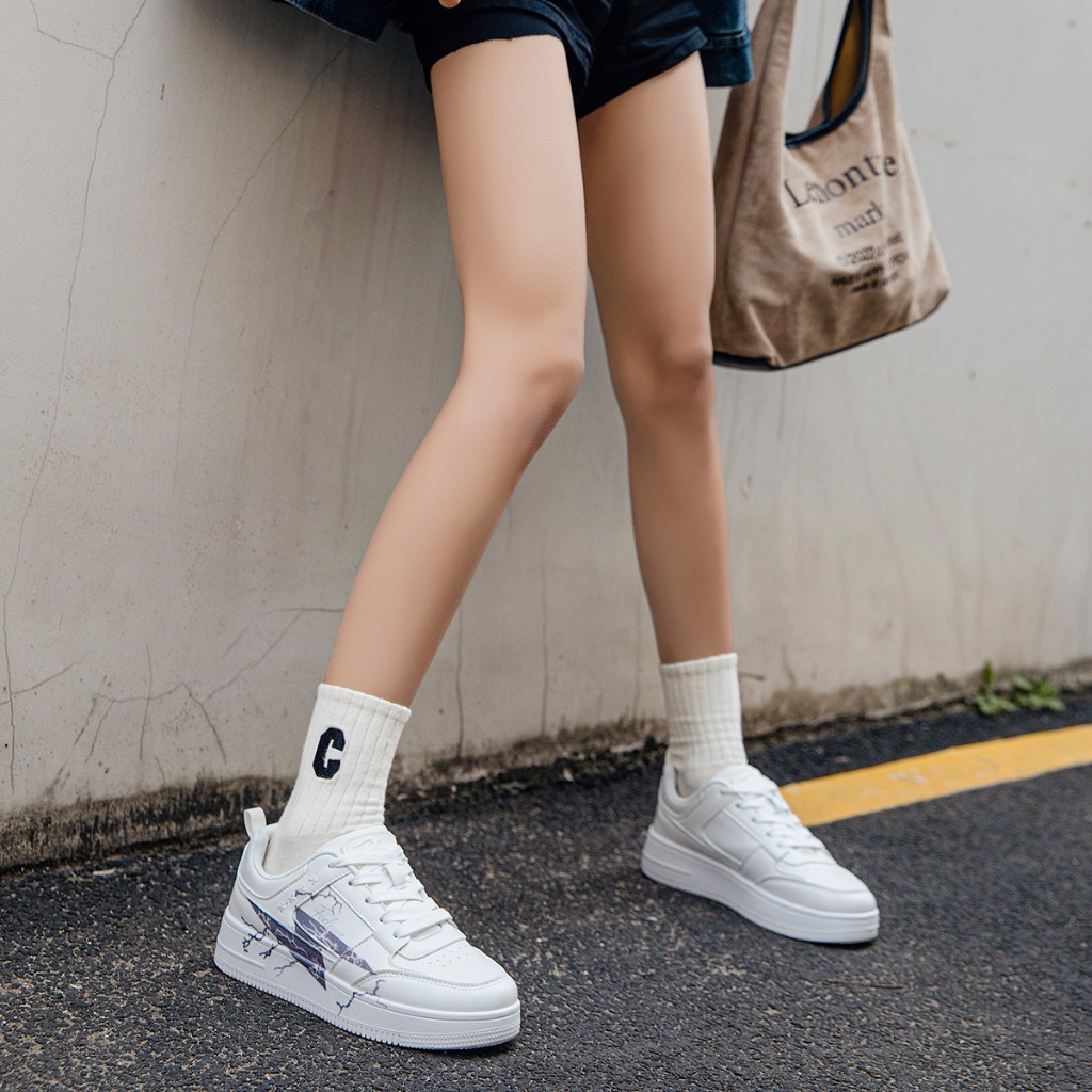 FOXERCHIC Giày Thể Thao Nữ Thoải Mái Thoáng Khí Và Khử Mùi Đế Mềm Tăng Chiều Cao 3,5cm Sneakers