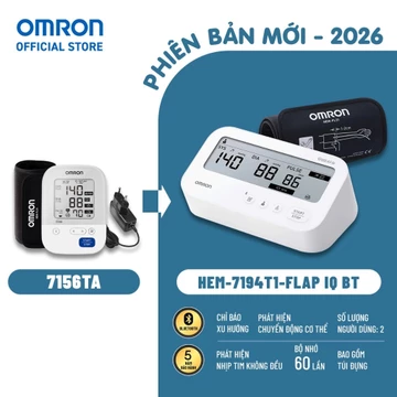 (Dòng mới 2026) Máy Đo Huyết Áp OMRON HEM-7194T1 | Bảo Hành 5 năm | Hàng Chính Hãng