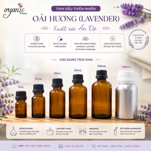 TINH DẦU OẢI HƯƠNG (LAVENDER ESSENTIAL OIL - ẤN ĐỘ) 50ml 100ml