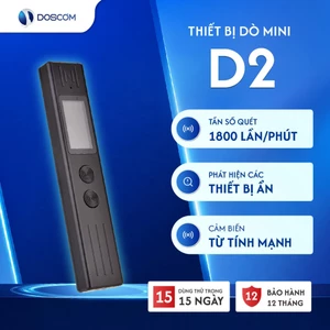 Máy Dò Thiết Bị Nghe Lén, Định Vị GPS, Camera Ẩn Doscom D2 – Dò Từ Trường, Độ Nhạy Cao, Pin Dài 10h