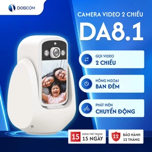 Camera Video Call Doscom DA8.1, Gọi 2 Chiều, Mic, Loa Rõ Nét, màn Full HD, Hỗ Trợ Trẻ Nhỏ/Người Già