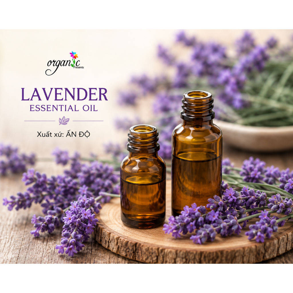 TINH DẦU OẢI HƯƠNG (LAVENDER ESSENTIAL OIL - ẤN ĐỘ) 50ml 100ml