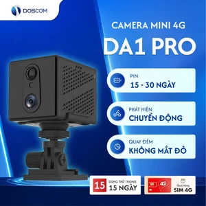 Camera 4G Doscom DA1 Pro - Dùng Mạng 4G, Pin Tối Đa 15 Ngày, Full HD 2mp