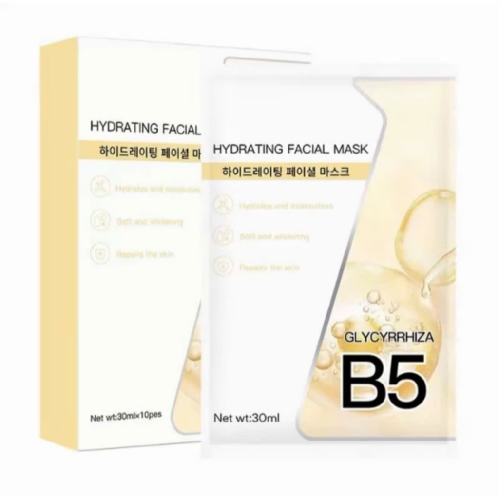 Hộp 10 Miếng Mặt Nạ Dưỡng Âm B5 Yuejin 30ml - Câp Ẩm & Làm Dịu Da