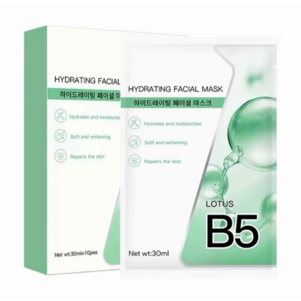 Hộp 10 Miếng Mặt Nạ Dưỡng Âm B5 Yuejin 30ml - Câp Ẩm & Làm Dịu Da