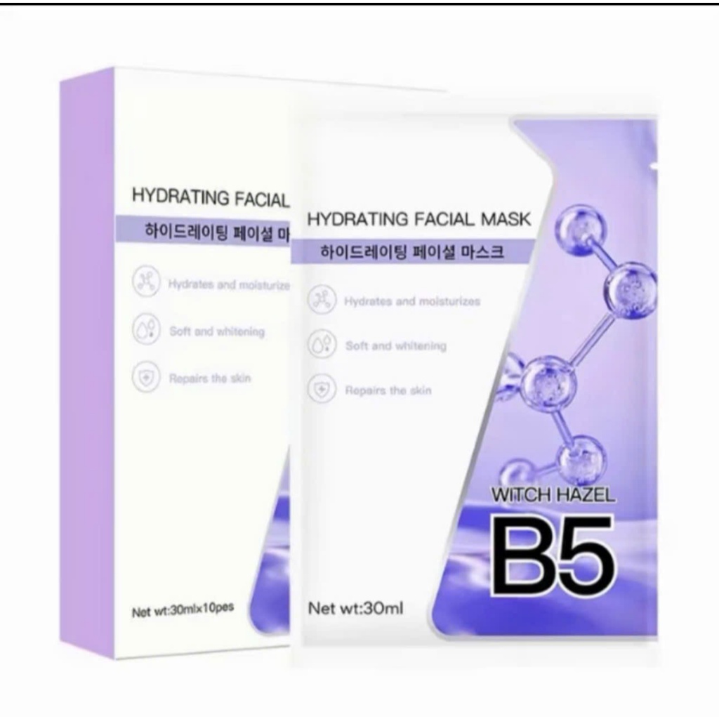 Hộp 10 Miếng Mặt Nạ Dưỡng Âm B5 Yuejin 30ml - Câp Ẩm & Làm Dịu Da