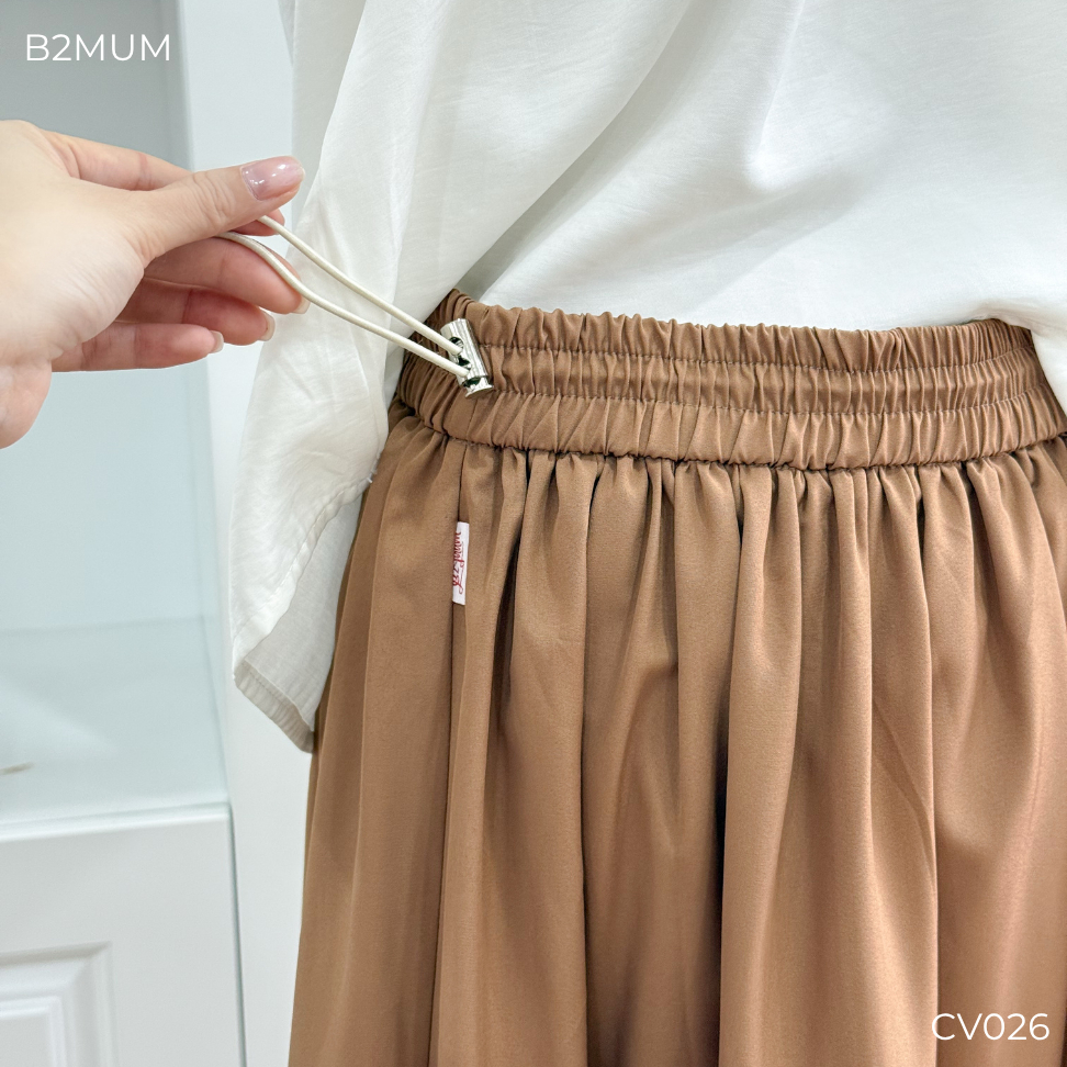 Chân Váy Bầu Maxi Chất Thô Mềm Mát, Dáng Xòe Che Bụng – Mặc Đi Làm, Đi Biển, Du Lịch, Dạo Phố Hazel Skirt CV026 By B2MUM