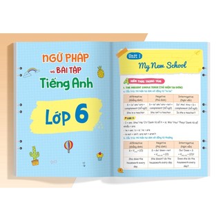 Sách- Sổ Tay Ngữ Pháp Và Bài Tập Tiếng Anh Dành Cho Học Sinh Cấp 2 Lớp 6 7 8 9 Tự Học Tốt Tiếng Anh
