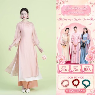 Áo Dài Cách Tân Nắng Tơ Mềm Mại – Áo Dài Nữ Cao Cấp 4 Tà, Dịu Dáng, Thanh Lịch | Áo dài Phương Linh