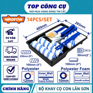 Bộ Khay Và Con Lăn Sơn WADFOW Chính Hãng, Sơn Mịn Đẹp, Thi Công Nhanh, Dễ Sử Dụng DNWF
