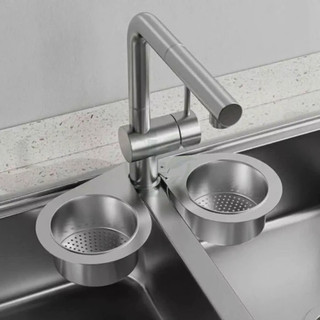 Khay inox lọc rác bồn rửa chén treo vòi hình thiên nga chống tắc nghẽn tiện lợi bền đẹp