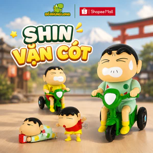 Đồ Chơi Shin Đạp Xe Kéo Dây Cót Vui Nhộn Shin Bò Vặn Cót Ủn Mông Cậu Bé Bút Chì Đồ Chơi Giải Trí Hot Trend BỐ KHỦNG LONG