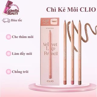 Chì Kẻ Viền Môi CLIO Velvet Lip Pencil Định Hình Viền Môi  Chì Kẻ Môi Clio Lâu Trôi Che Thâm Môi 1.45g - Skinora Beauty