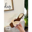👢🩴👢Guốc quai xoắn - Gót bạc