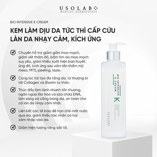 [Hàng Công Ty] Kem Dưỡng Usolab Bio Intensive K Cream Cấp ẩm Phục Hồi Làm Dịu Da 50ml Duduhouse