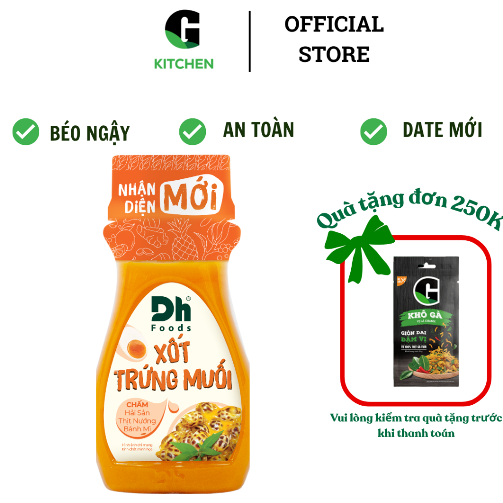 Sốt Trứng Muối DH Food G Kitchen 100g