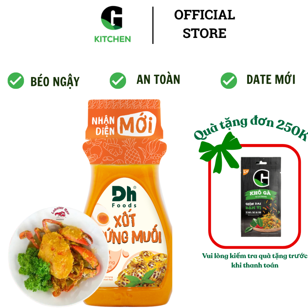 Sốt Trứng Muối DH Food G Kitchen 100g